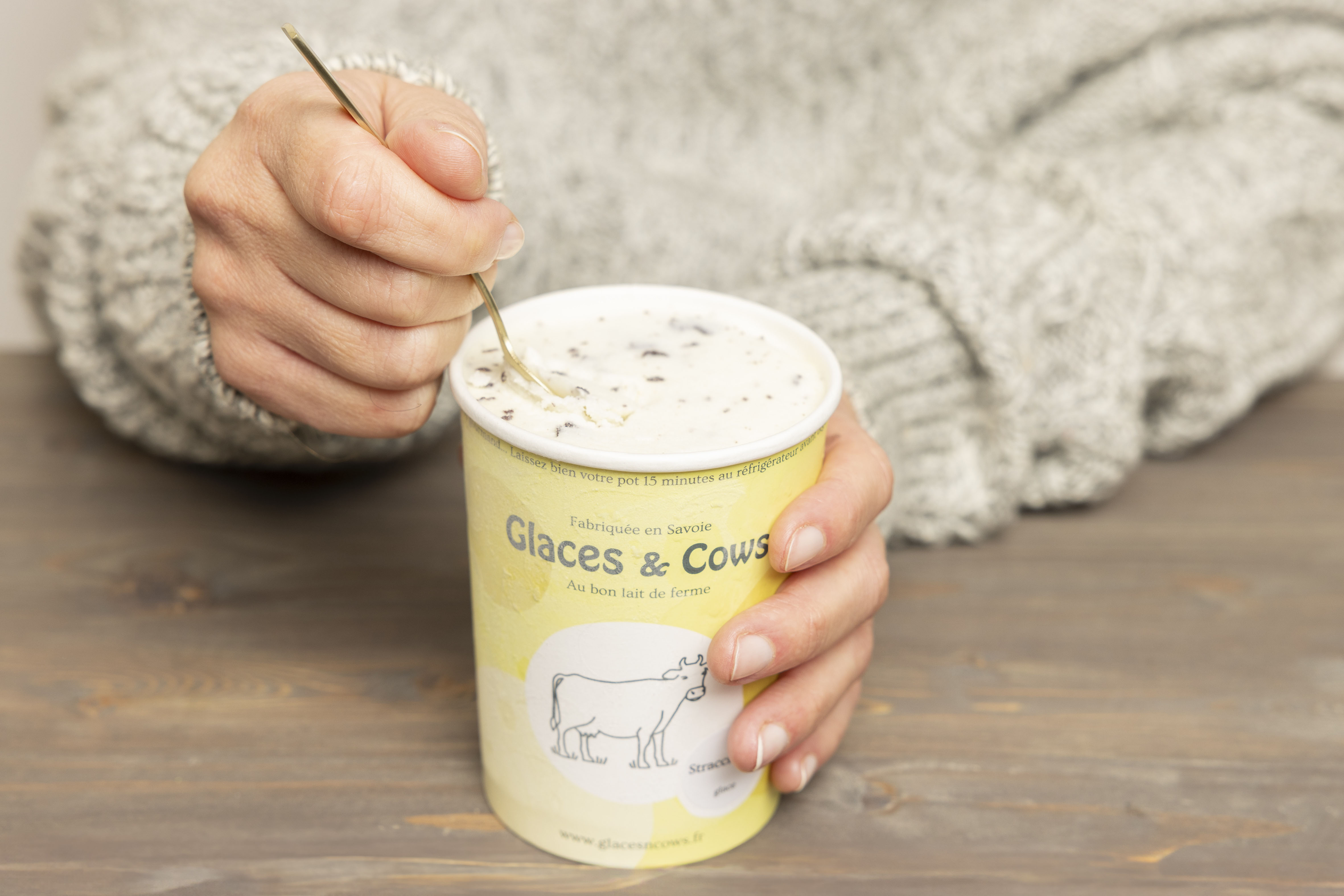 pots de Glaces & Cows de Savoie menthe chocolat